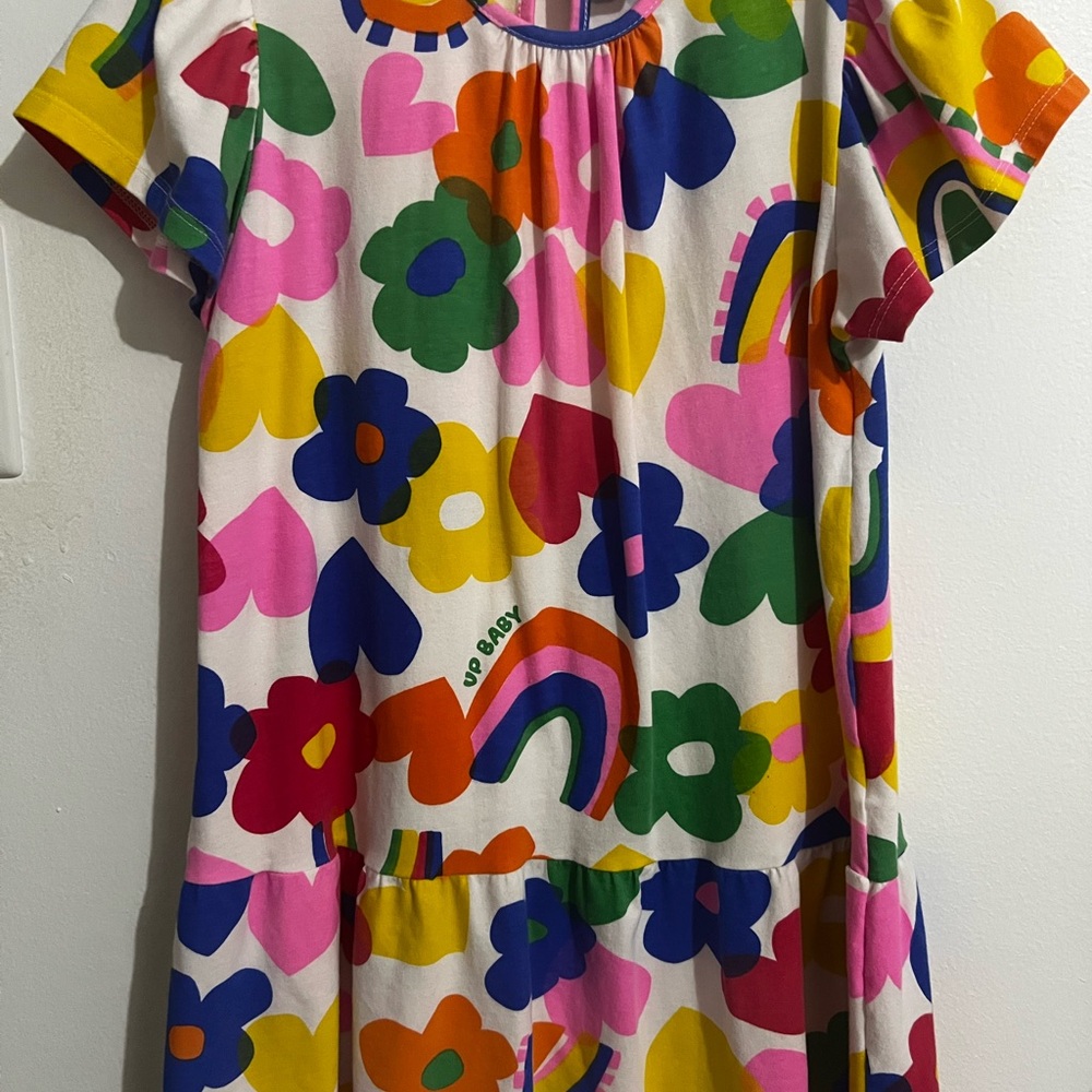 NWOT Colorful Floral Kids Casual Dress